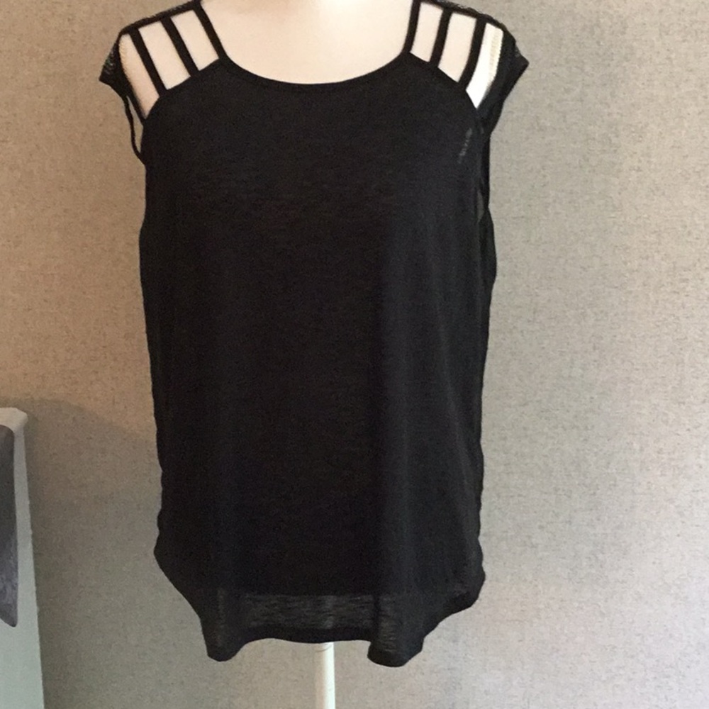 Rampage black sleeveless top size XL